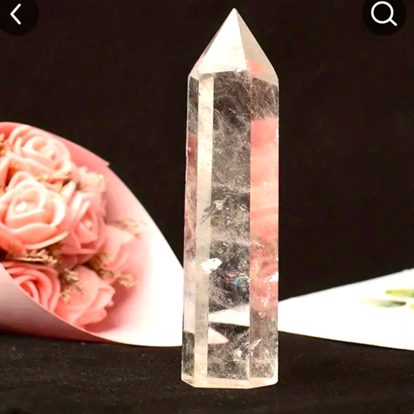 Natural Crystal Clear Quartz Transparency Quartz Point Stone - Picture 2 of 6